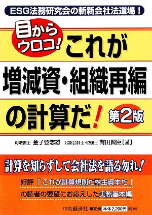 目からウロコ！これが増減資・組織再編の計算だ！ ESG法務研究会の斬新会社法道場！