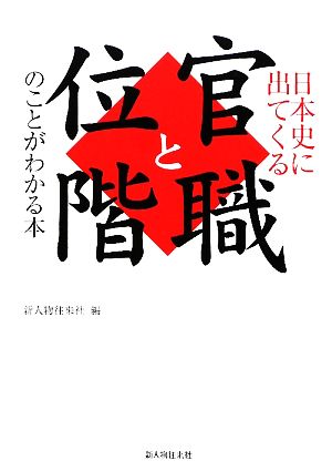 日本史に出てくる官職と位階のことがわかる本
