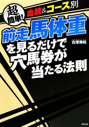 血統&コース別 前走馬体重を見るだけで穴馬券が当たる法則