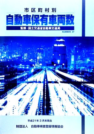 市区町村別 自動車保有車両数(No.37) 平成21年3月末現在