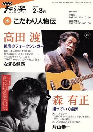 知る楽 こだわり人物伝(2010年2-3月) 高田渡 森有正 なぎら健壱 片山恭一 NHK知る楽