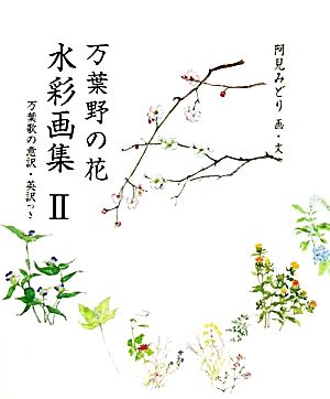 万葉野の花 水彩画集(2)万葉歌の意訳・英訳つき銀の小箱・アートギャラリー