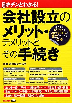 図解 キチンとわかる！会社設立のメリット・デメリットとその手続き 法人化のメリットを活かすコツと設立ノウハウを伝授