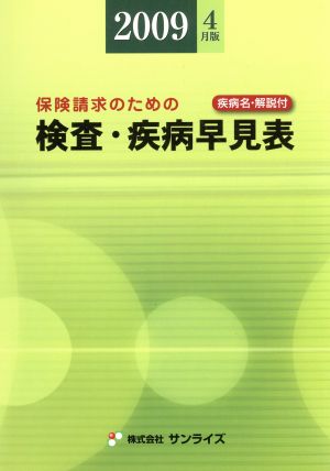 検査・疾病早見表 2009年4月版