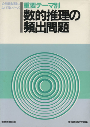 重要テーマ別 数的推理の頻出問題