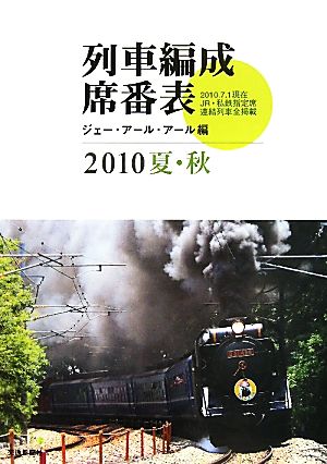 列車編成席番表(2010夏・秋)