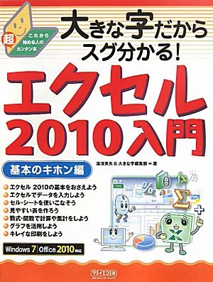 大きな字だからスグ分かる！エクセル2010入門 基本のキホン編