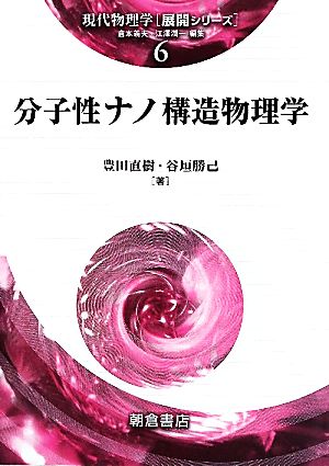 分子性ナノ構造物理学 現代物理学展開シリーズ6