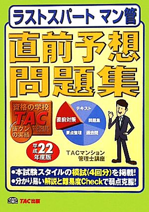 ラストスパートマン管直前予想問題集(平成22年度版)