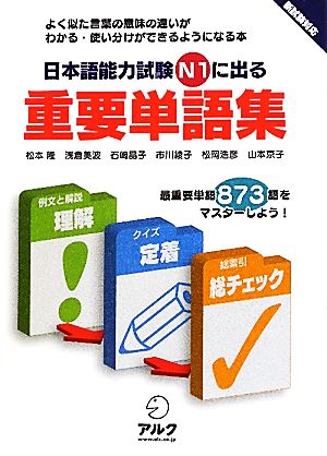 日本語能力試験N1に出る重要単語集