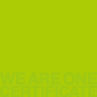 WE ARE ONE-CERTIFICATE-