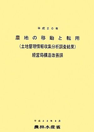 農地の移動と転用(平成20年) 土地管理情報収集分析調査結果