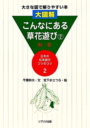 こんなにある草花遊び 秋・冬 大図解大きな図で解りやすい本 日本の伝承遊びコツのコツ第2巻