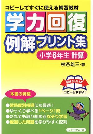 学力回復例解プリント集 小学6年生 計算 コピーしてすぐに使える補習教材