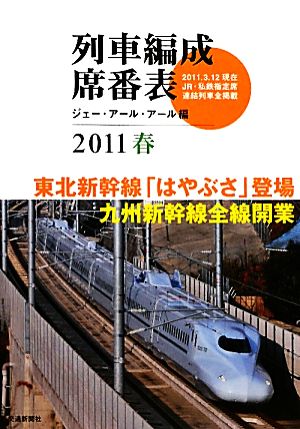 列車編成席番表(2011春)