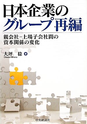 日本企業のグループ再編 親会社-上場子会社間の資本関係の変化