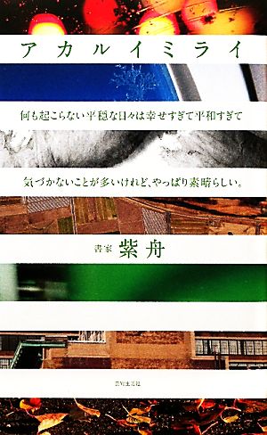 アカルイミライ 何も起こらない平穏な日々は幸せすぎて平和すぎて気づかないことが多いけれど、やっぱり素晴らしい。