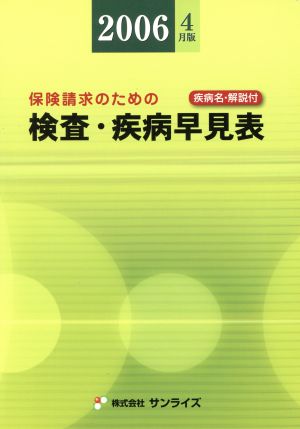 検査・疾病早見表 2006年4月版