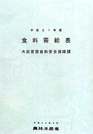 食糧需給表(平成21年度)