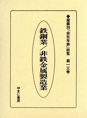 鉄鋼業/非鉄金属製造業