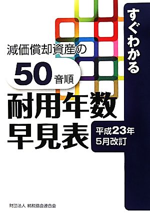 すぐわかる減価償却資産の50音順耐用年数早見表(平成23年5月改訂)