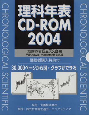 CD-ROM 理科年表 2004 HY版