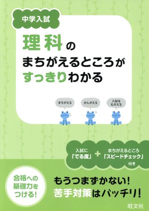 中学入試 理科のまちがえるところがすっきりわかる