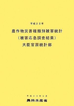 農作物災害種類別被害統計(平成22年)