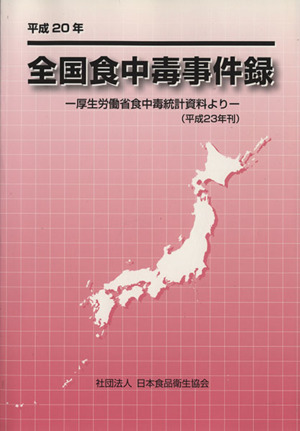 平20 全国食中毒事件録 厚生労働省食中毒統計資料より