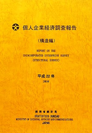 個人企業経済調査報告(平成22年)