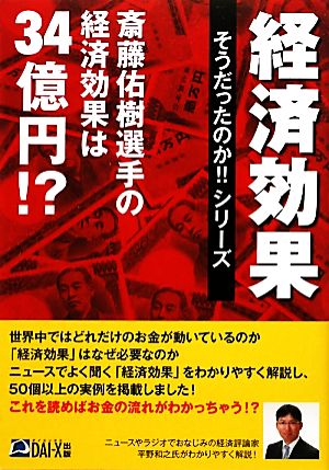 斎藤佑樹選手の経済効果は34億円!? 経済効果そうだったのか!!シリーズ