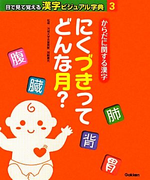 からだに関する漢字 にくづきってどんな月？ 目で見て覚える漢字ビジュアル字典3