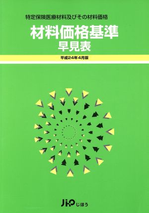 材料価格基準早見表 平成24年4月版