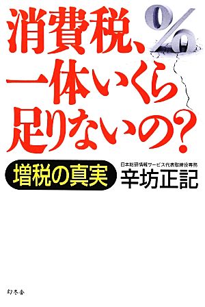 消費税、一体いくら足りないの？ 増税の真実