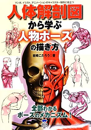 マンガ、イラスト、アニメーションのキャラクター制作に役立つ人体解剖図から学ぶ人物ポーズの描き方