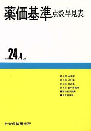 薬価基準点数早見表 平成24年4月版