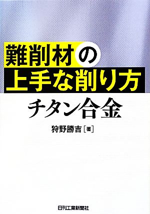 難削材の上手な削り方 チタン合金