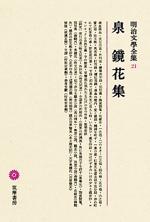 泉鏡花集 明治文學全集21