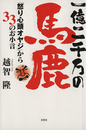 一億二千万の馬鹿 「怒り心頭オヤジ」から33のお小言