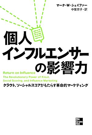個人インフルエンサーの影響力 クラウト、ソーシャルスコアがもたらす革命的マーケティング