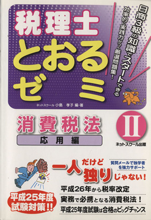 税理士とおるゼミ 消費税法 2 応用編(平成25年)