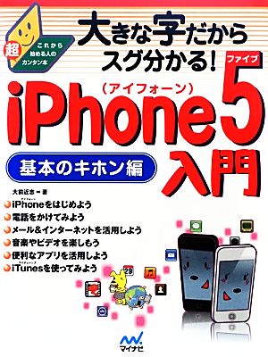 iPhone5入門 基本のキホン編 大きな字だからスグ分かる！