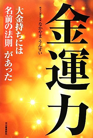 金運力 大金持ちには名前の法則があった