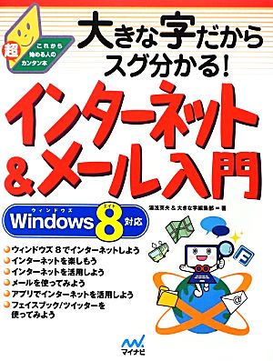 大きな字だからスグ分かる！インターネット&メール入門 Windows 8対応 これから始める人の超カンタン本