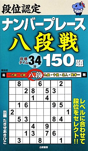 段位認定ナンバープレース 八段戦 150題