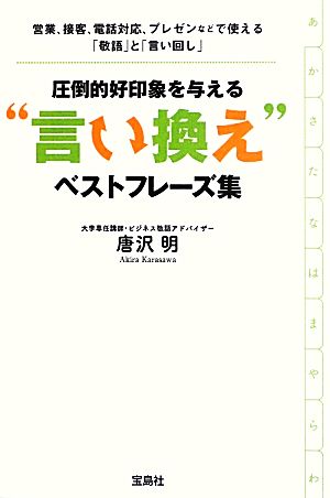 圧倒的好印象を与える“言い換え