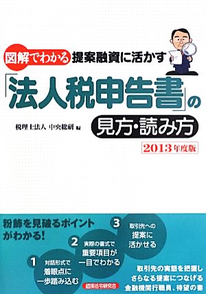 図解でわかる 提案融資に活かす「法人税申告書」の見方・読み方(2013年度版)