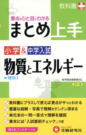 小学&中学入試 まとめ上手 物質とエネルギー