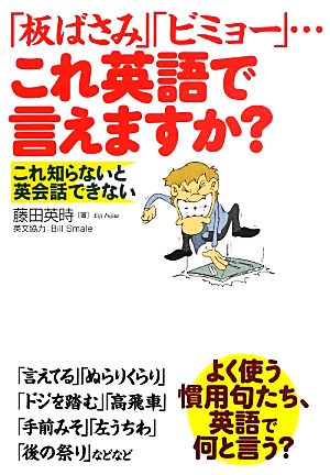 「板ばさみ」「ビミョー」…これ英語で言えますか？