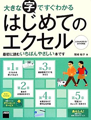 大きな字ですぐわかるはじめてのエクセル エクセル2013/2010対応